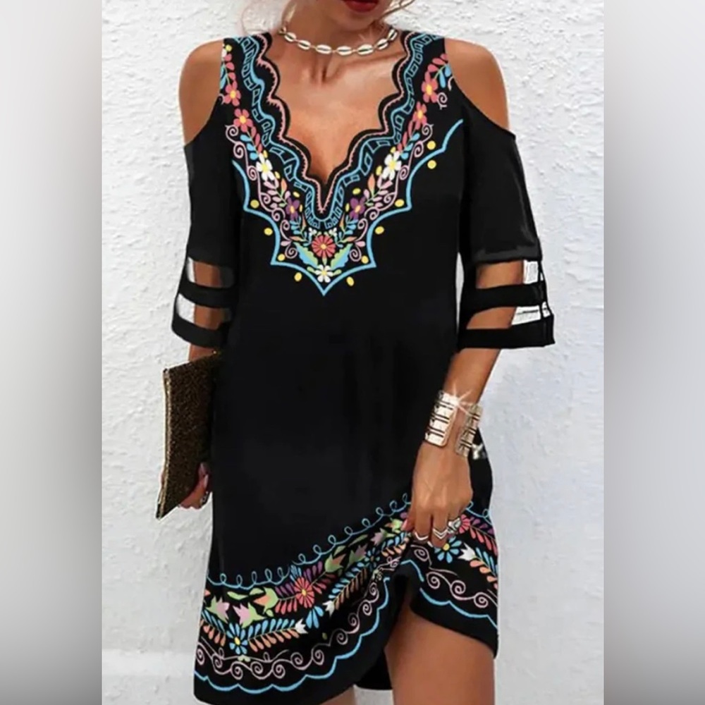 Larory open shoulder dress